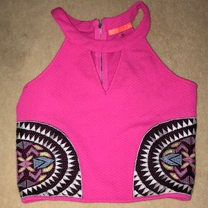 Lulumari Neon Pink Crop Top